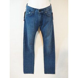 The Kennedy Blue Rinsed Wash Dad Medium Straight Fit Denim Jeans, Size 28, NWT!